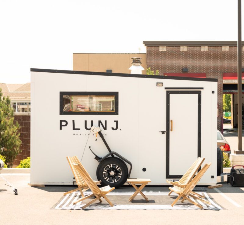 Mobile sauna at PLUNJ Salt Lake