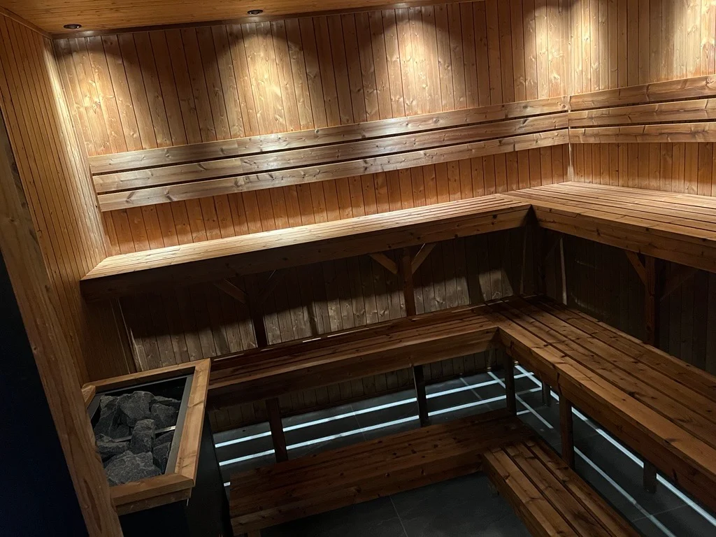 Sauna interior at PLUNJ Paradise Valley