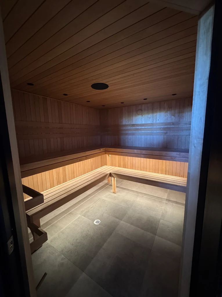 Sauna interior at PLUNJ St. George
